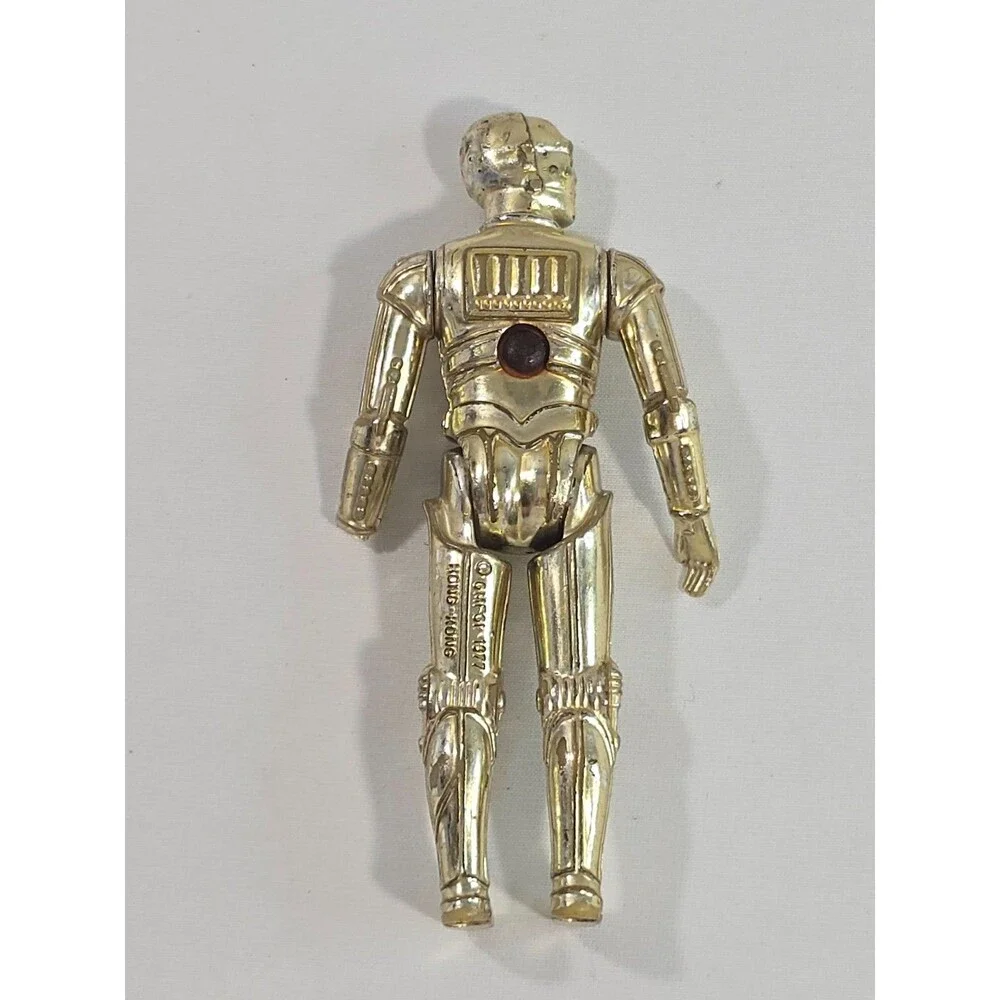 Vintage Star Wars C-3PO 1977 Kenner HK Hong Kong *Flawed Hand*
